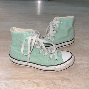Mint Converse High Tops